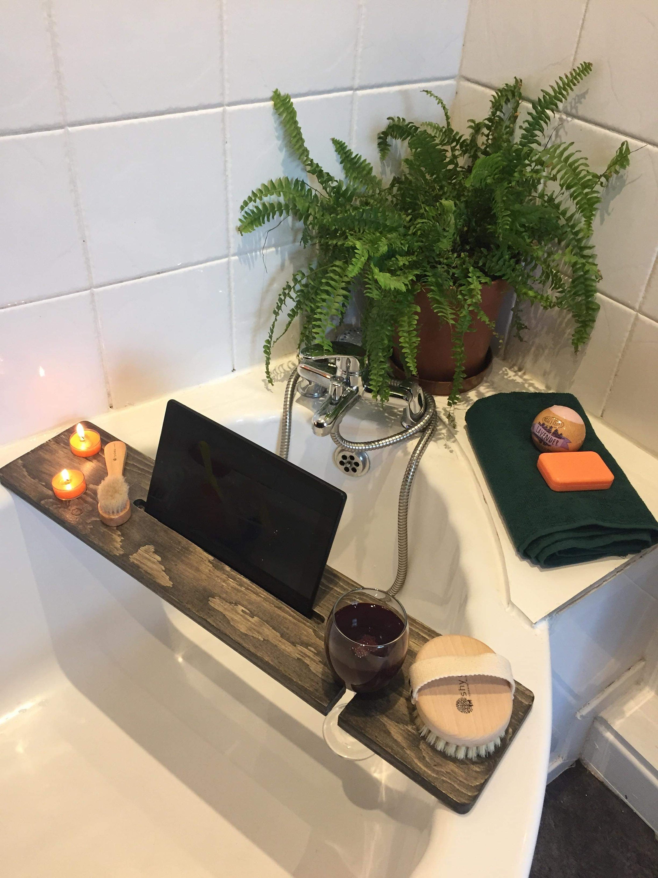 Wooden Bath Tray Etsy UK