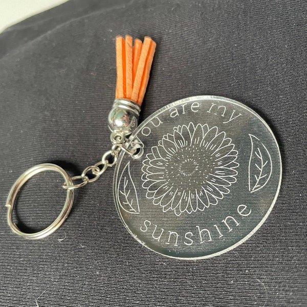 custom name / logo / quote keychain