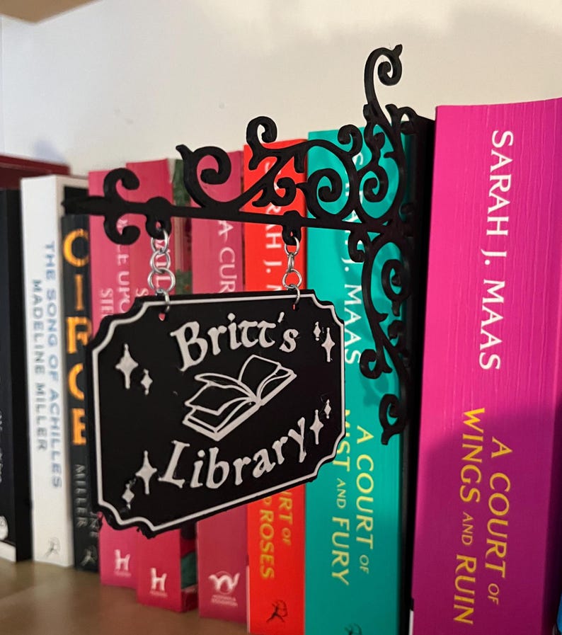 Cartello personalizzato per biblioteca immagine 2