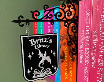 Segno di biblioteca personalizzato drago
