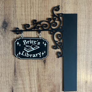 Cartello personalizzato per biblioteca immagine 4