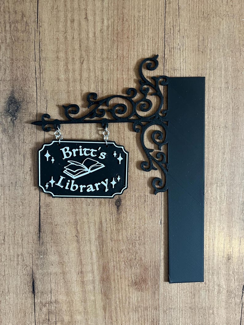 Cartello personalizzato per biblioteca immagine 4