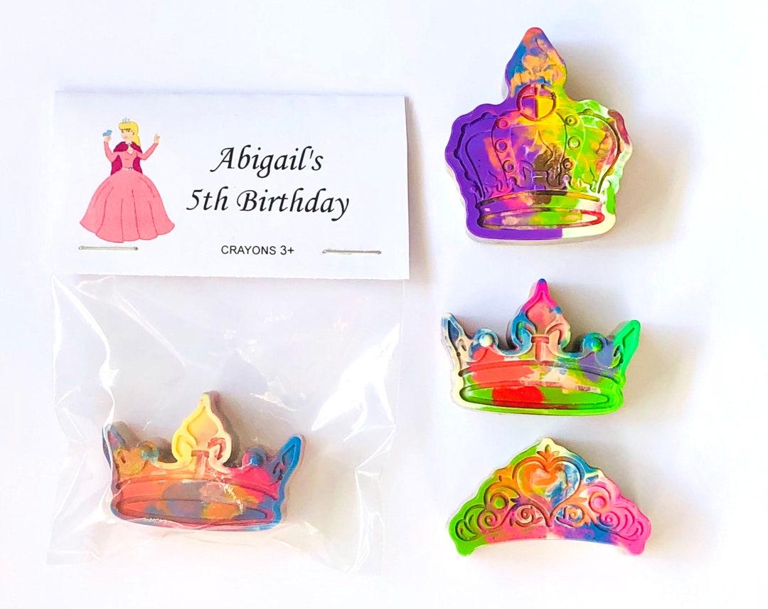 Crown Crayons. Princess Crayons. Personalized Kids Crayons. Party