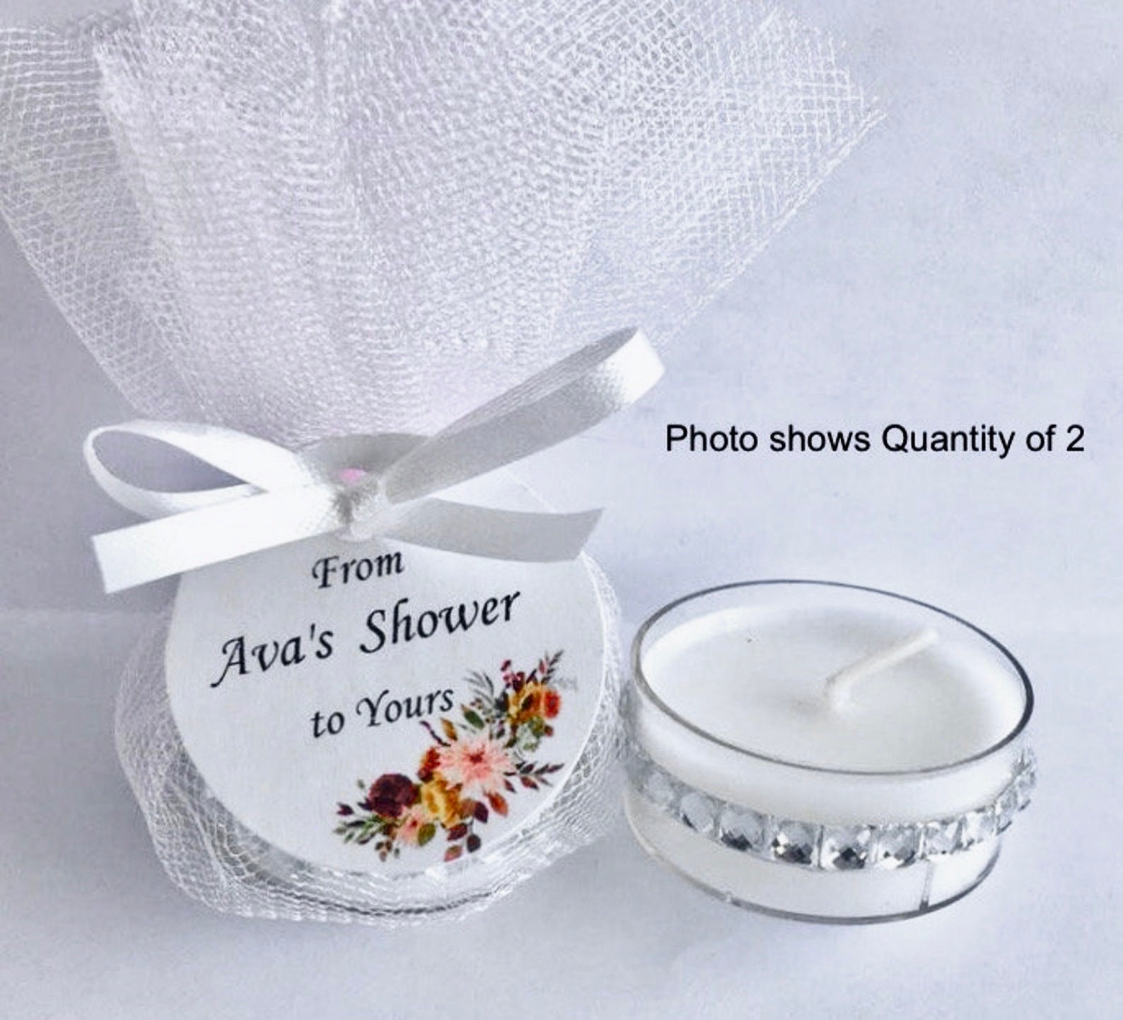 Event favors. Bridal Shower mini candle. Wedding candle Etsy