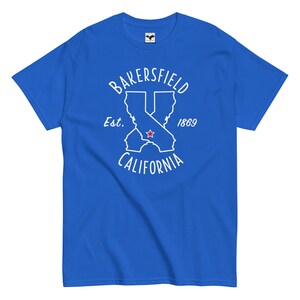 Capital Clothing USA Cali X Mens Short Sleeve Shirt | Bakersfield Dark Series Retro Vintage Minimalist Graphic | California State
