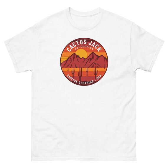 Capital Clothing USA Cactus Jack Collection Mens Short Sleeve Shirt | Cactus  Farm Retro Vintage Minimalist Graphic Tee | Outdoors Nature - Etsy
