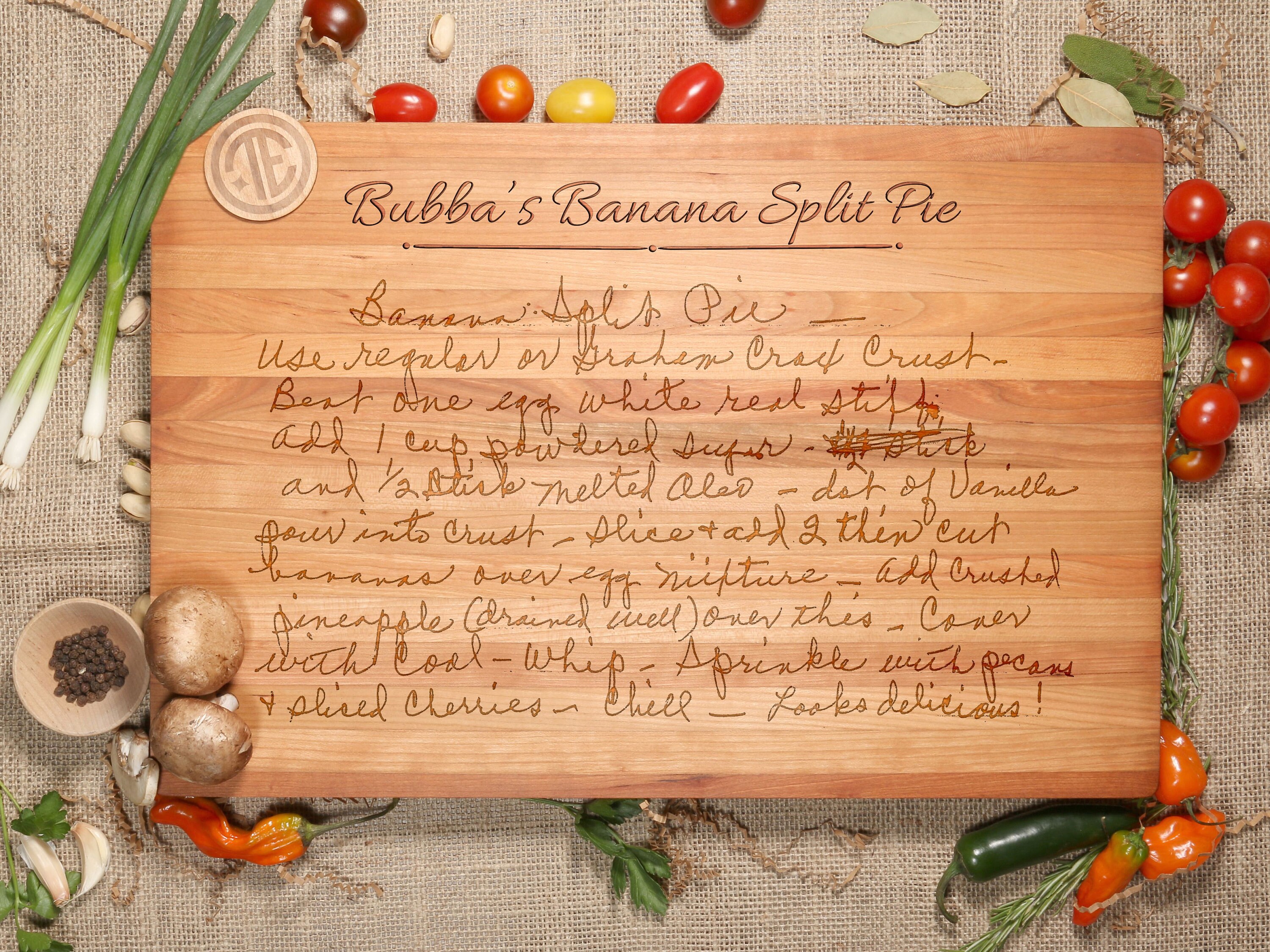 Personalized Cutting Board Recipe Custom Cutting Board for Etsy