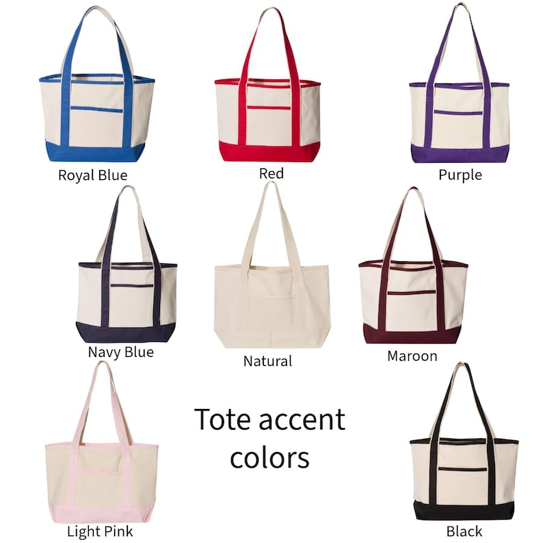 Texas A&M Personalized Embroidered Canvas Tote Bag, Graduation Gift, Aggie Fan Gift, Gig 'Em Tote, Back to School Tote, Beach Tote Bag image 4