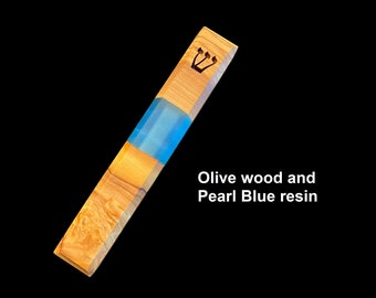 Olive Wood Mezuzah with Scroll, Jewish Wedding Gift, Jewish Housewarming Gift, Judaica Mezuzah, Engagement Gift for Couple, Handmade Mezuzah