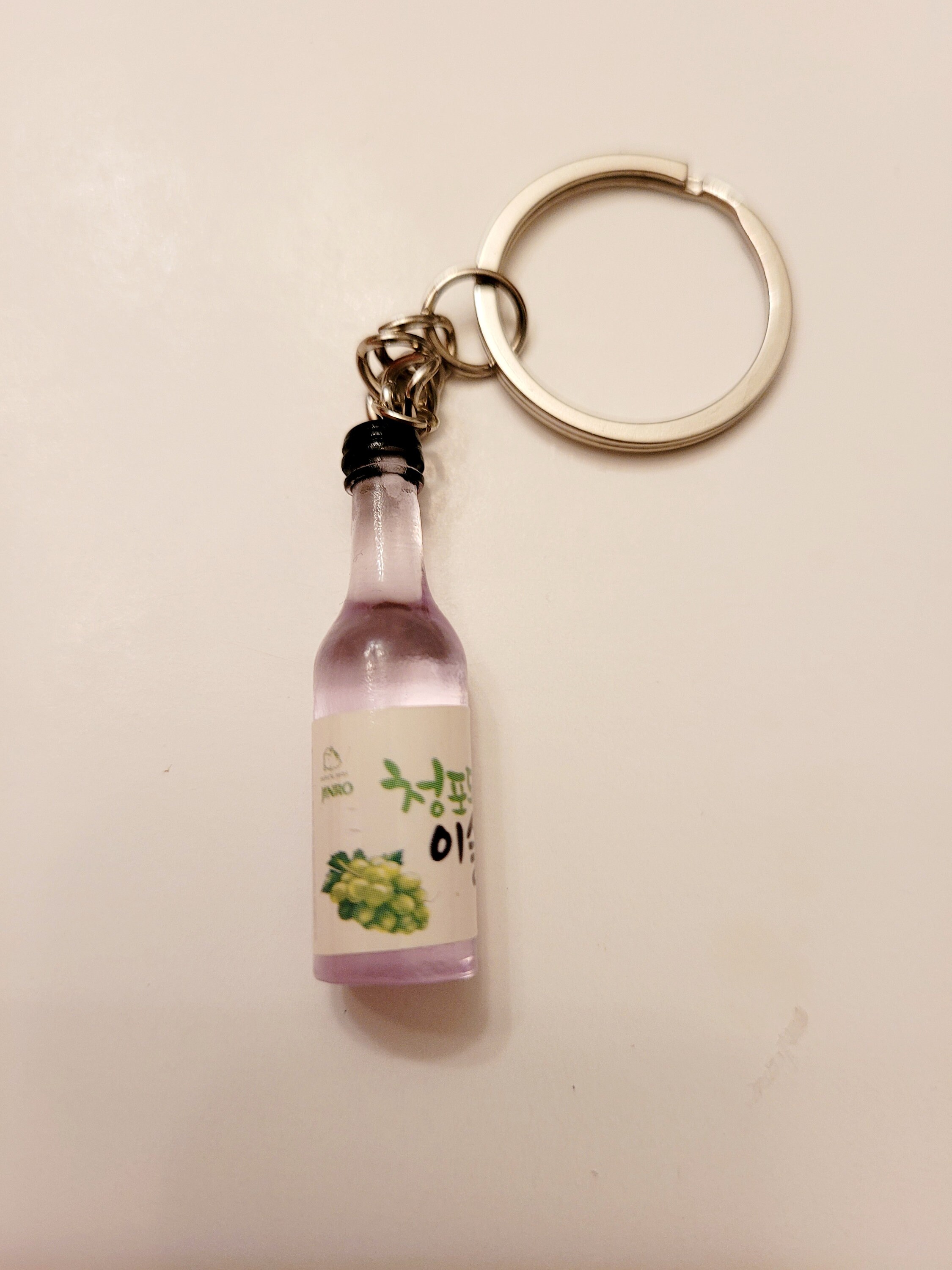 Soju Keychain Cute Mini Keychain Alcohol Charm Korean Etsy UK