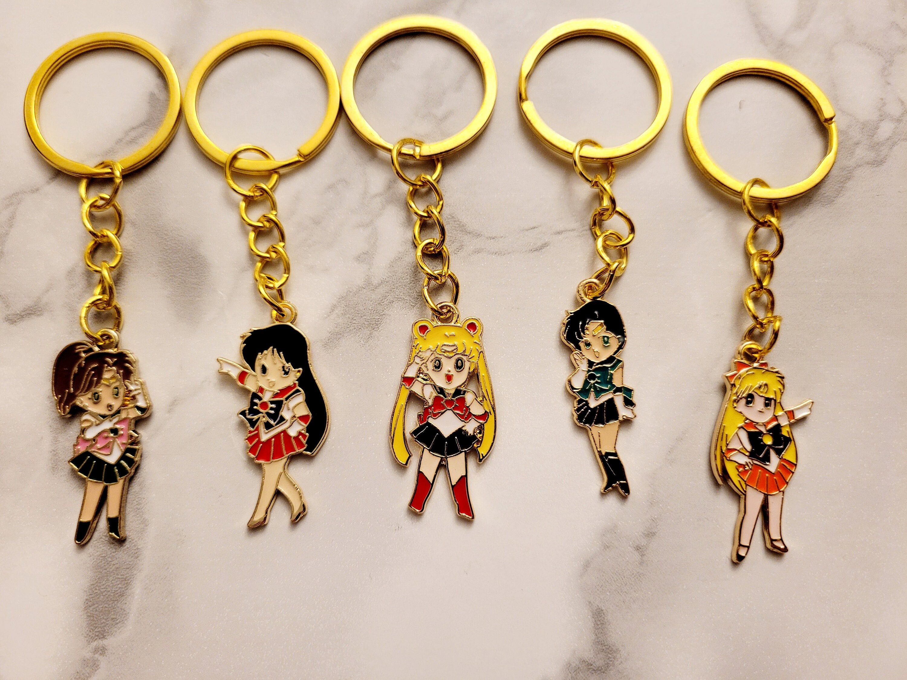 School girl keychain - Cute keychain - Cartoon character charms