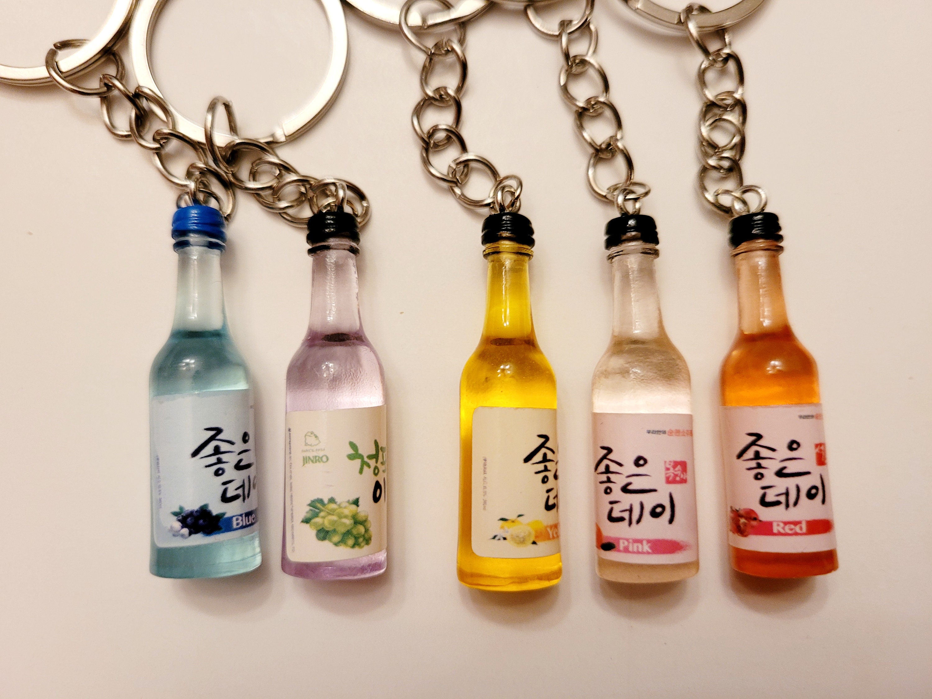Realistische soju fles charme Accessoires Sleutelhangers & Keycords Ritshangers 