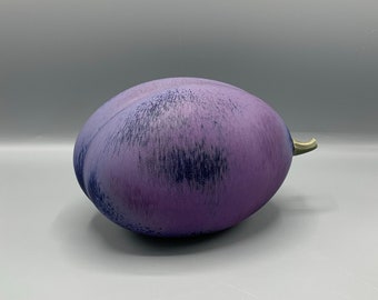 Kerstin Hörnlund, Large Ceramic Plum, Rörstrand, Sweden, 1980’s. Rare & Collectible