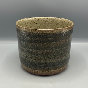 Palshus Denmark PLS Stoneware Flowerpot / Vase, by Per Linnemann Schmidt - MCM, 1960’s, Rare and Collectible.