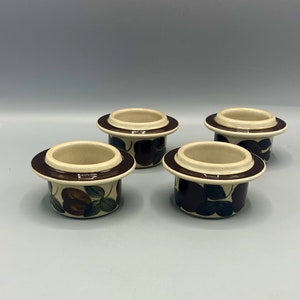 Arabia ‘Ruija’ A Set of Four (4) Egg Cups by Raija Uosikkinen and Ulla Procopé, Finland 1975 - 1981