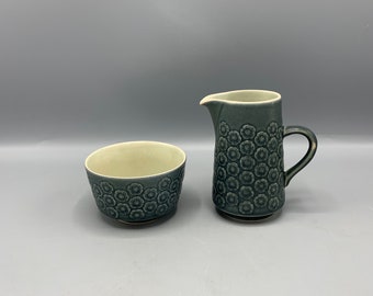 Quistgaard AZUR Kronjyden, Sugar Bowl and Creamer Set - Design scandinave danois, moderne du milieu du siècle, années 60.