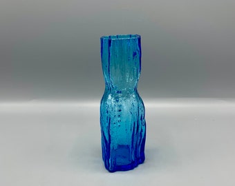 Art Glass Abstract Vase by Christer Sjögren for Lindshammar Sweden, 1960’s