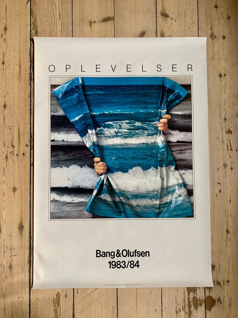 Bang & Olufsen Original Advertising Poster, Oplevelser Experiences. Denmark, 1983/84. image 1