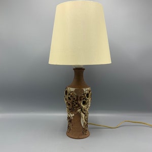 Bodil Marie Nielsen - Brutalist Style Art Ceramic Table Lamp, Danmark, 1970’s