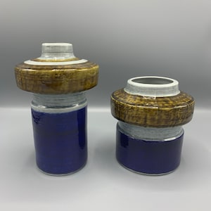 Rörstrand, Titus, a set of two (2) ceramic vases designed by Olle Alberius, Scandinavian design, Sweden, 1960’s.