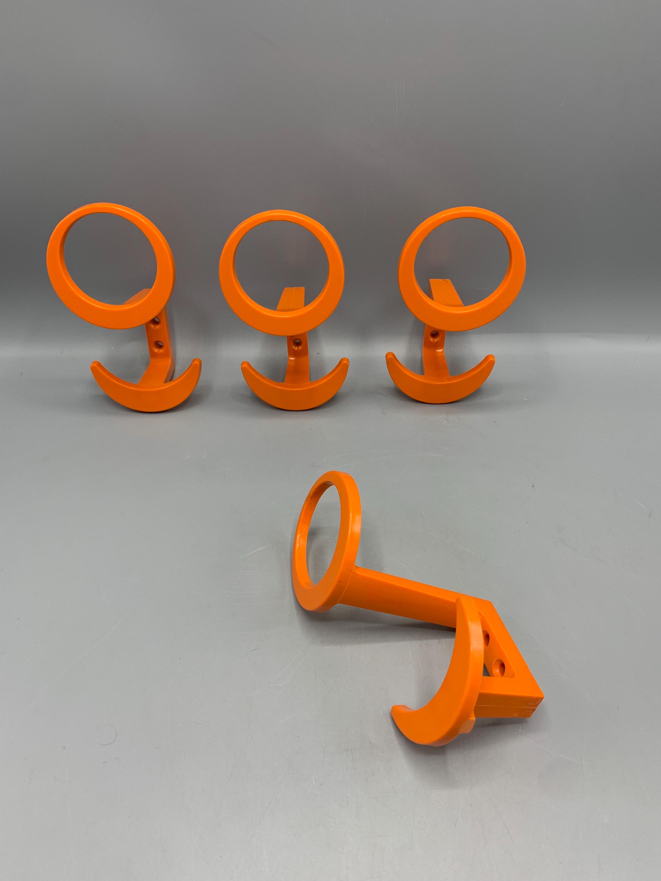 Space Age Coat Hangers / Wall Hooks (4), by KM Austria, 1970’s