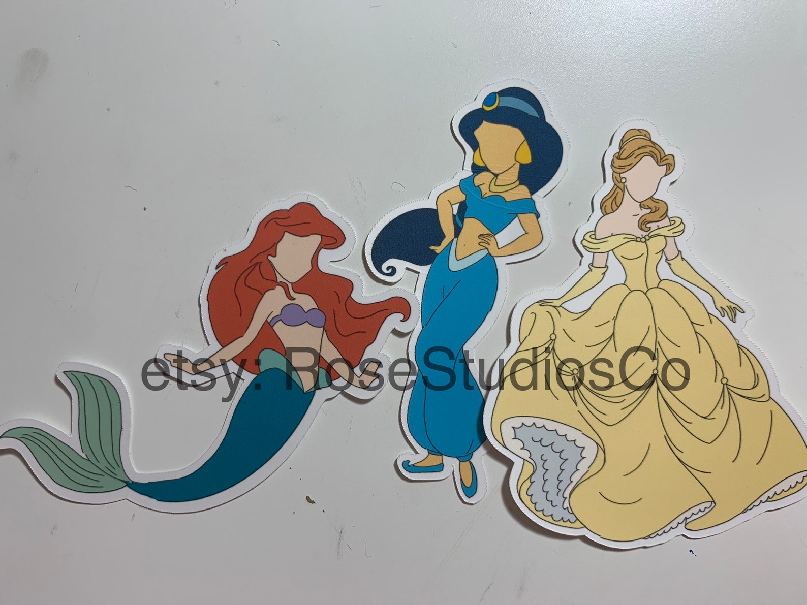 Disney Princess Sticker Set 14 stickers glitter and Etsy