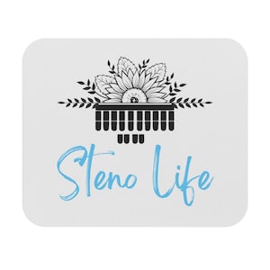 Steno Life Mouse Pad (Rectangle), steno mouse pad, court reporter