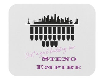 Just a girl building her steno empire. Mouse Pad (Rectangle), steno student, court reporter