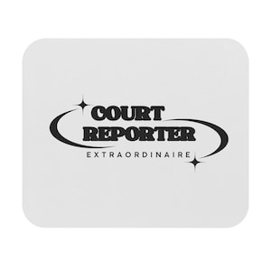 Court reporter mouse pad, stenographer, steno merch, steno student, Mouse Pad (Rectangle)