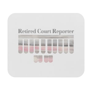Retired Court Reporter. Mouse Pad (Rectangle)