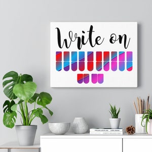 Write on. Canvas Gallery Wraps, Stenographer, court reporter, steno student, steno canvas