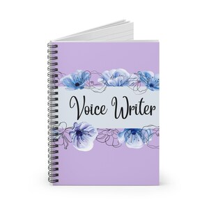 Voice Writer Spiral Notebook - Ruled Line