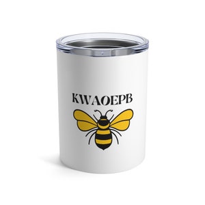 Queen Bee Tumbler 10oz, steno student, court reporter, stenographer, captioner