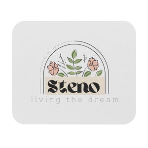 Court reporter mouse pad, stenographer, steno merch, steno student, Mouse Pad (Rectangle)