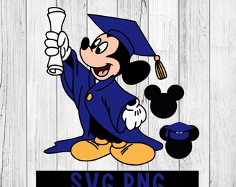 Download Mickey Graduation Svg Etsy