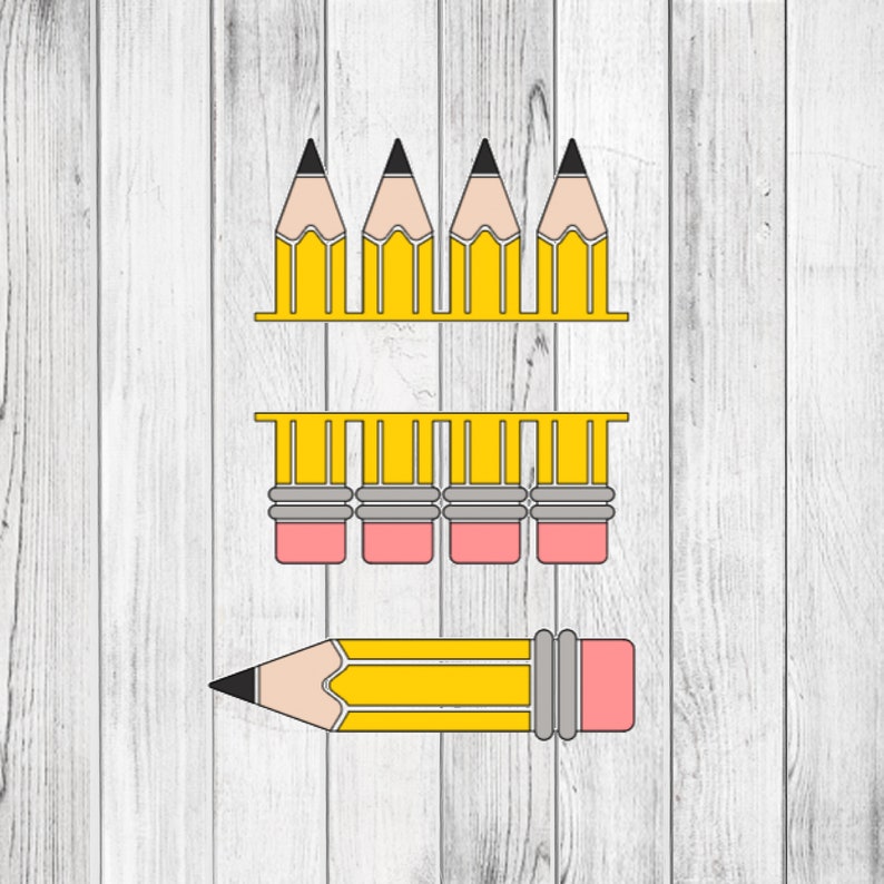 Box of Pencils SVG PNG Instant Download Etsy