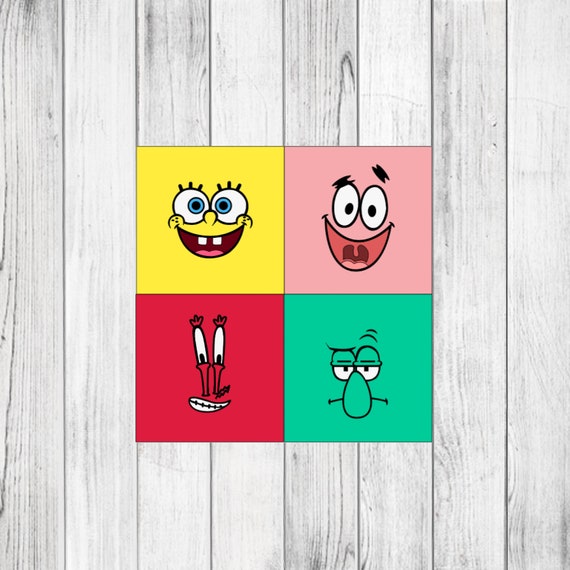 Funny Faces SVG PNG Instant | Etsy