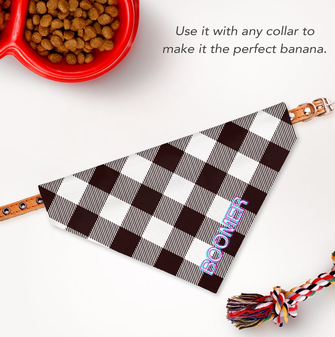 Personalized Dog Bandana Dog Bandana Dog bandana over the Etsy