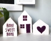 Tiered Tray Decor - Home Sign String Art, Farmhouse Decor, Home Sweet Home, Heart Sign, Housewarming Gift, Our First Home Ornament