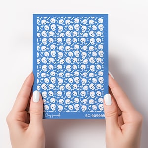 silk screen / silkscreen / silk screen for polymer clay / silk screen stencil /polymer clay silk screen/Halloween Skull CLAYPARADE-SC-909999