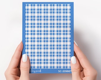 silk screen / silkscreen / silk screen for polymer clay / silk screen stencil / polymer clay silk screen/ Gingham Plaid CLAYPARADE-SC-209867