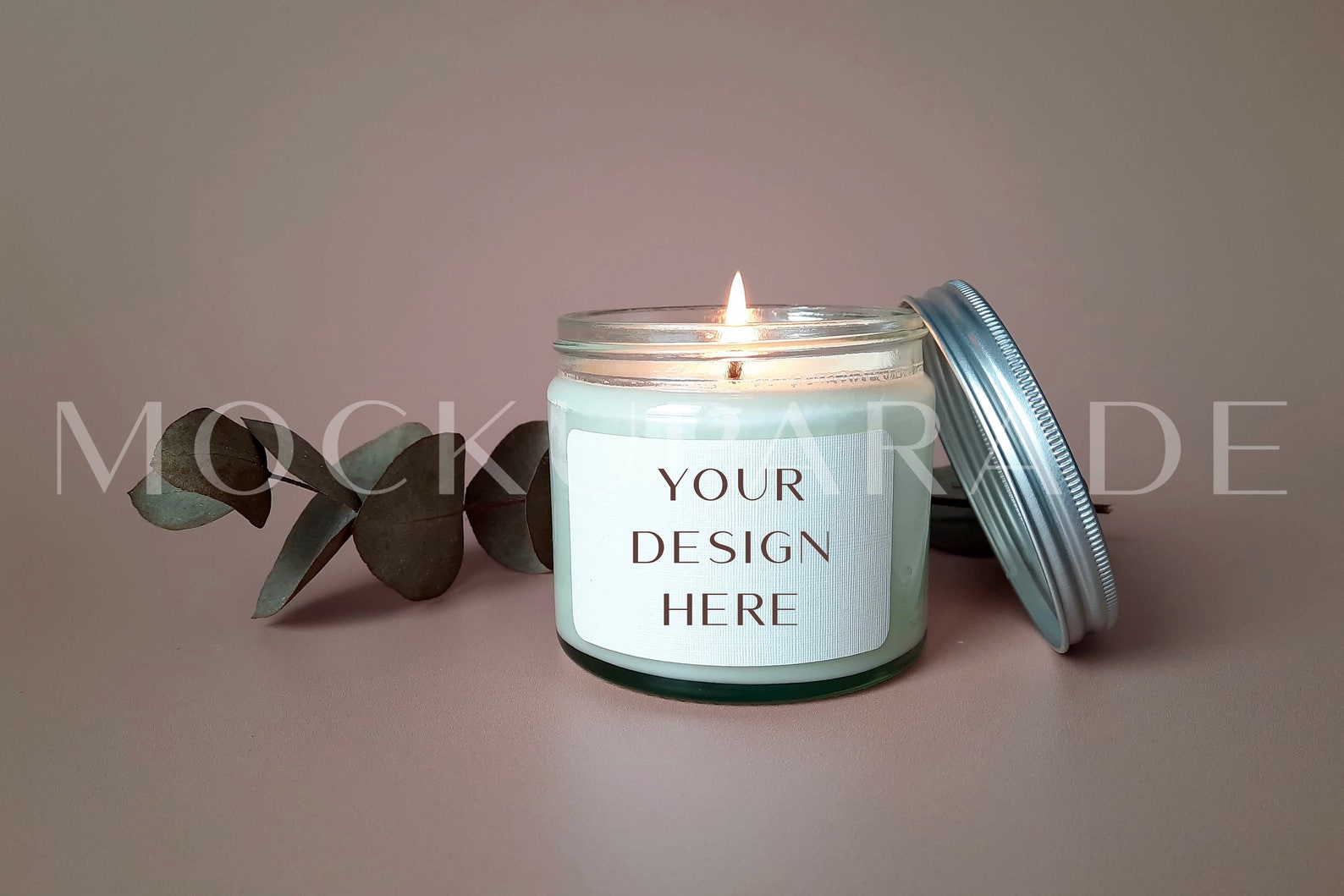 Candle Label Mockup Soy Candle Label Mockup Minimalist