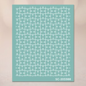 Serigrafia CLAYPARADE SC-203388 - Serigrafia Puzzle Shapes per argilla polimerica image 4