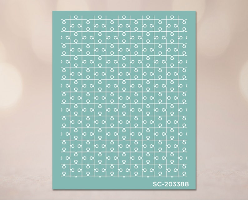Serigrafia CLAYPARADE SC-203388 - Serigrafia Puzzle Shapes per argilla polimerica image 4