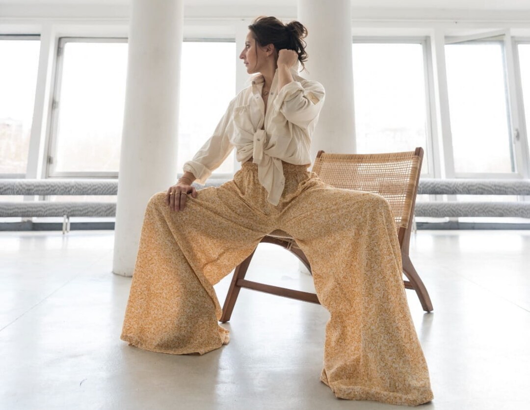 Boho Cotton Wide Pants