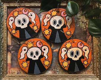 Autumn Skeleton Character Halloween Ornament/Wall Hanging
