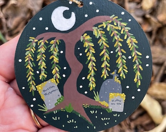 Halloween Willow Tree Graveyard  Ornament/ Wall Decor