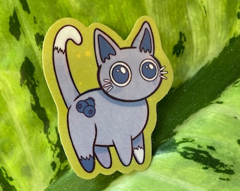 Blueberry Kitten Sticker