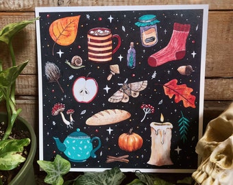 Cozy Autumn Night Print