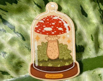 Mushroom Cloche Sticker